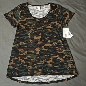 LuLaRoe Camo Classic T Short Sleeve Stretchy Camouflage Tee Women's Medium NWT
